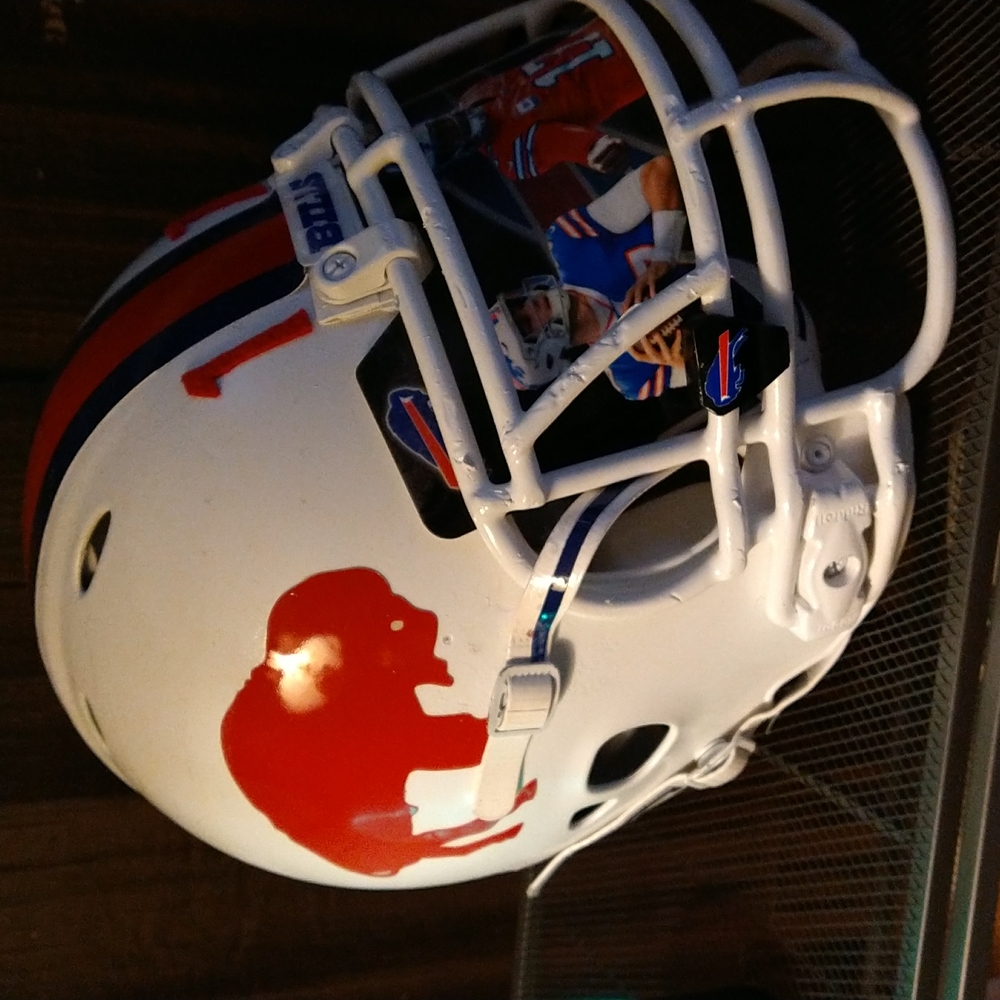 Buffalo bills large,collectors Josh Allen helmet,w Allen visor